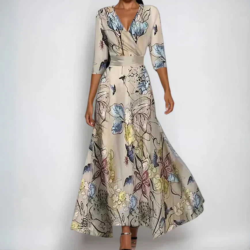 EMILY - LUXURY FLORAL DRESS