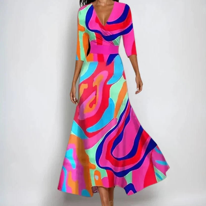 EMILY - LUXURY FLORAL DRESS