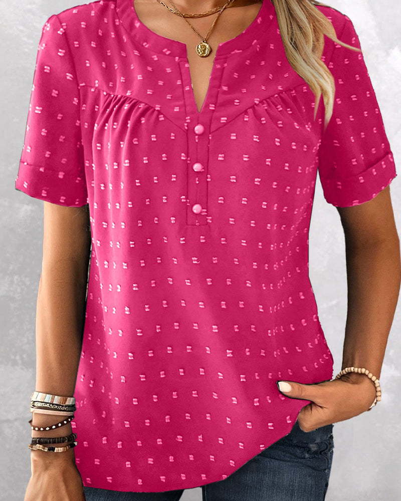 Bellamont | V-neck blouse with short sleeves