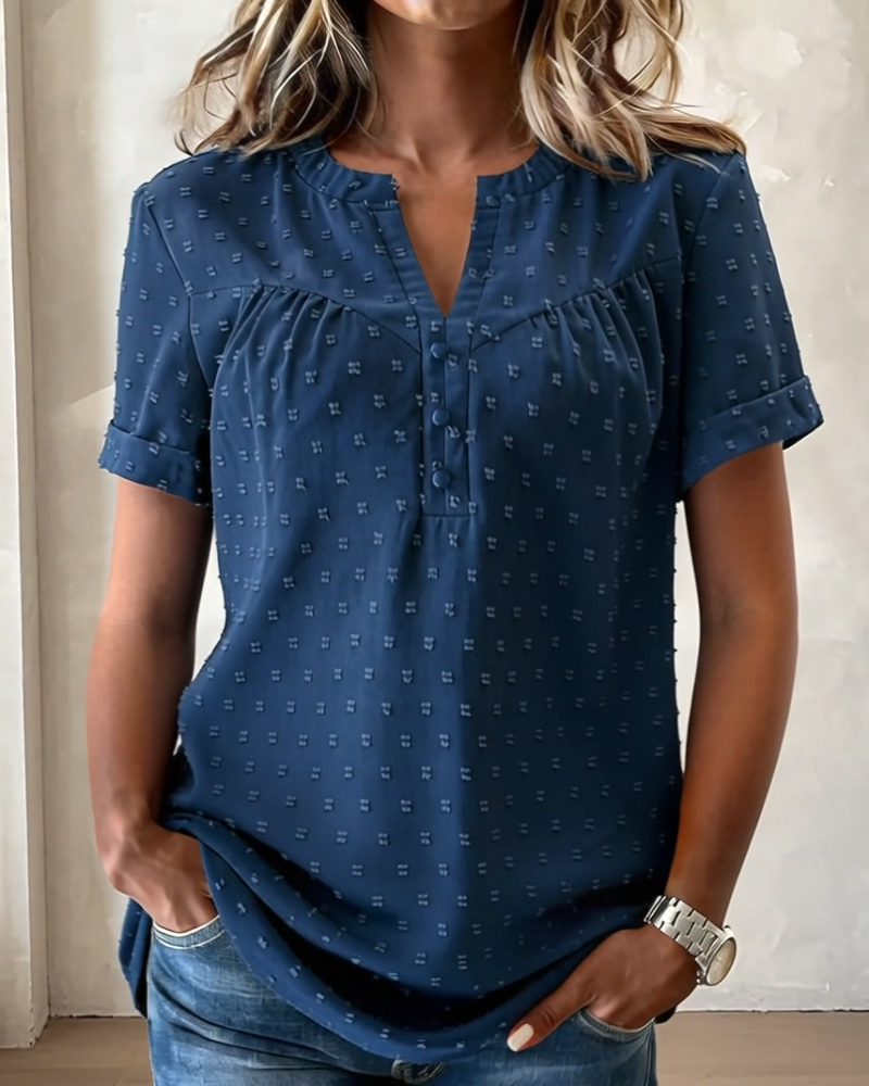 Bellamont | V-neck blouse with short sleeves
