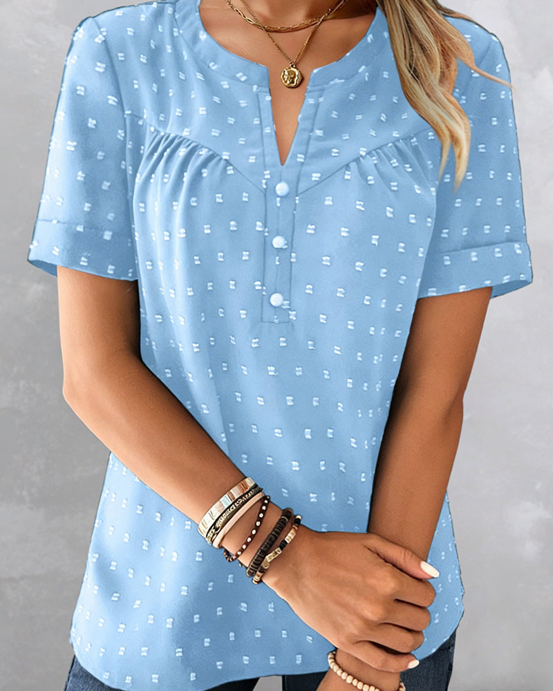 Bellamont | V-neck blouse with short sleeves