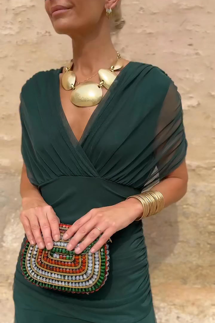 Louise - Elegant Maxi Dress with V-Neck