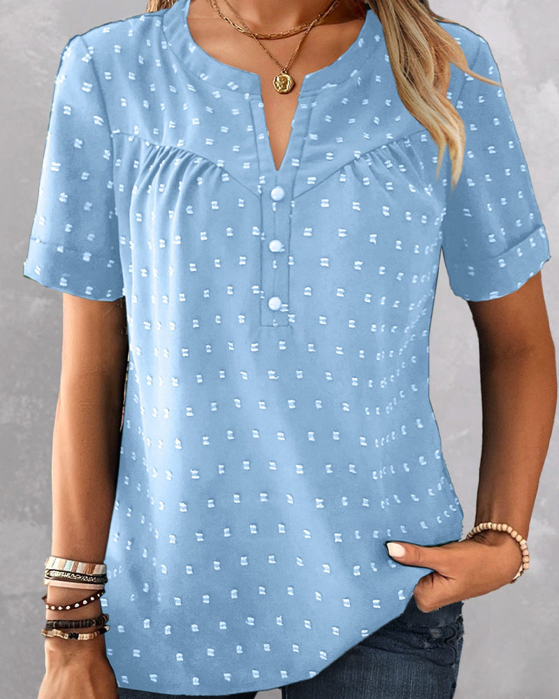 Bellamont | V-neck blouse with short sleeves
