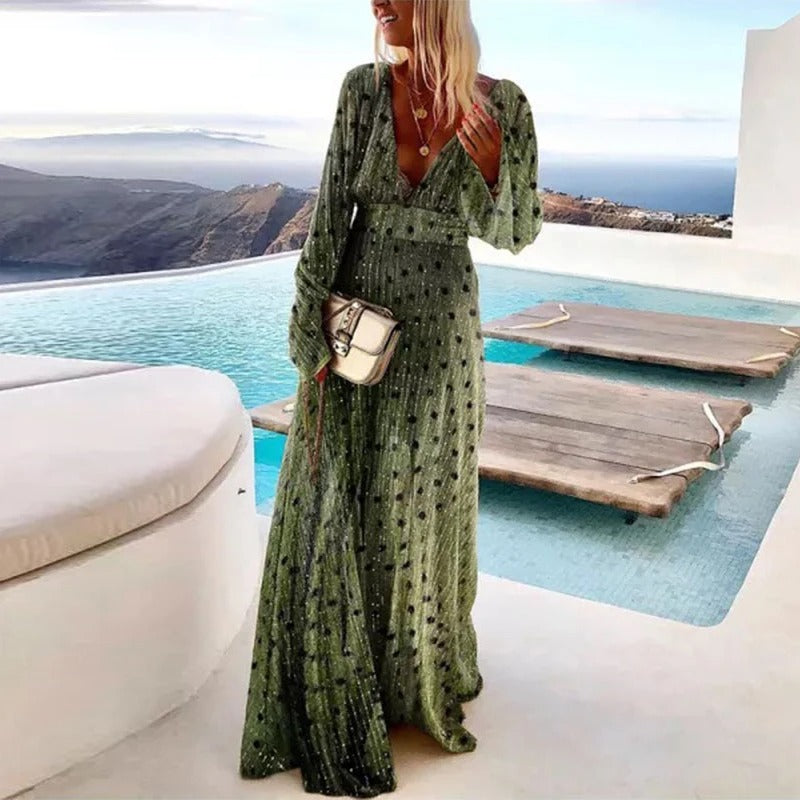 KIRRA - FLOWING V-NECK MAXI DRESS