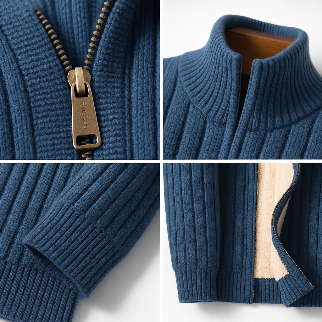 Wayne | Classic Elegant Zip-Up Vest