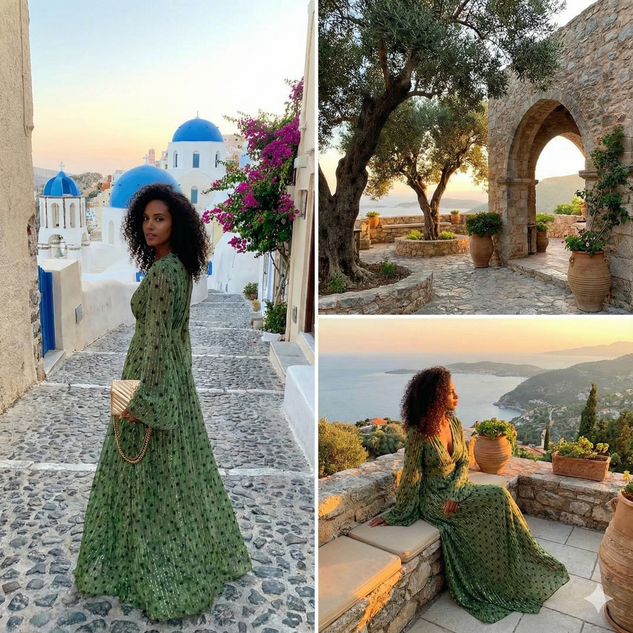 KIRRA - FLOWING V-NECK MAXI DRESS