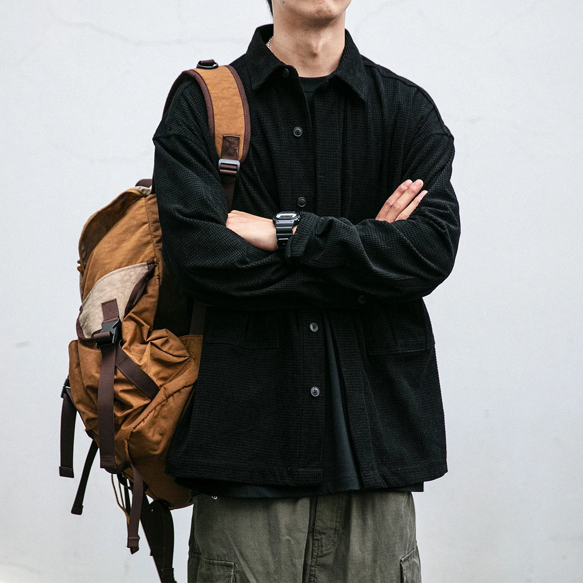 Waffle Grid Shirt