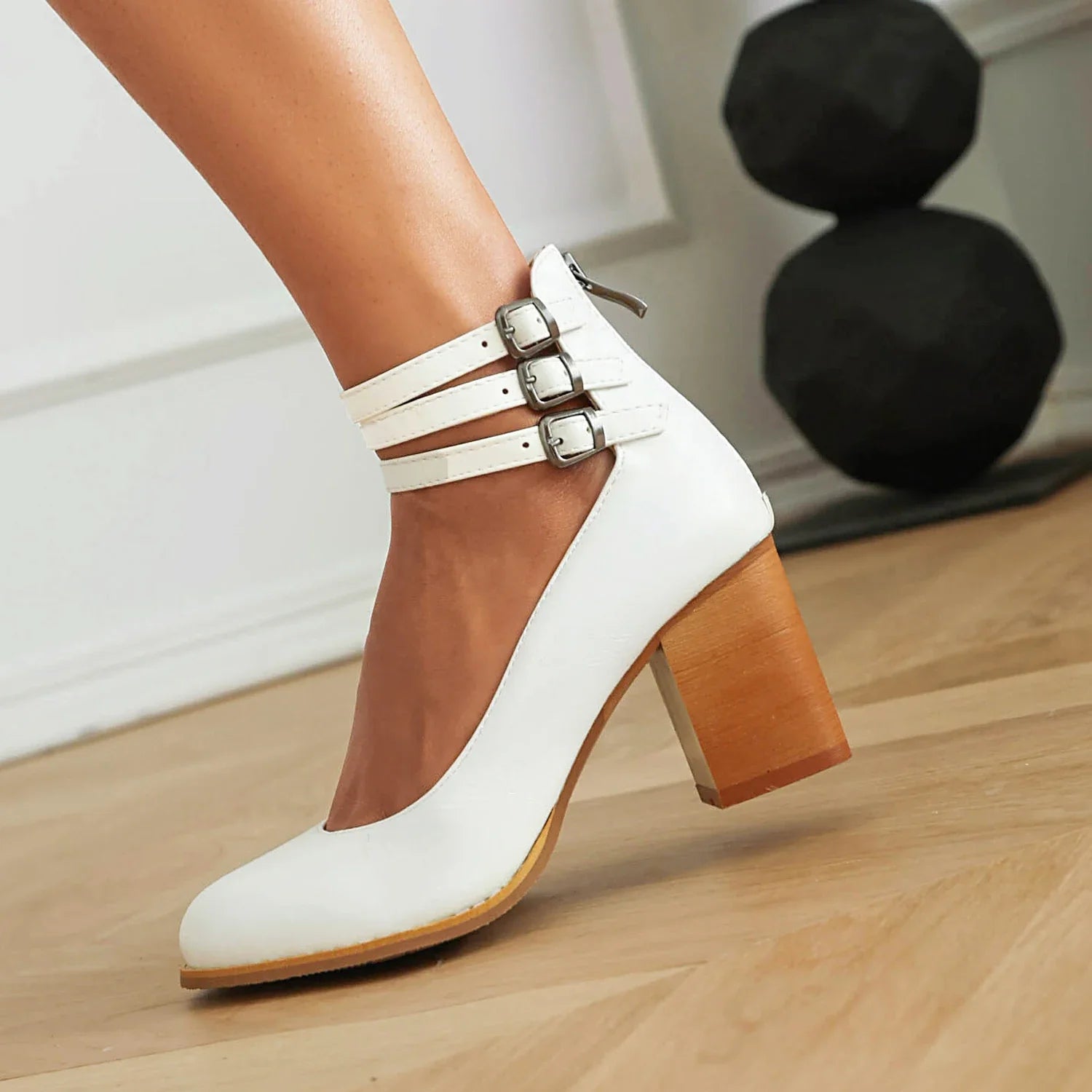 Alissa | Triple Strap Heels