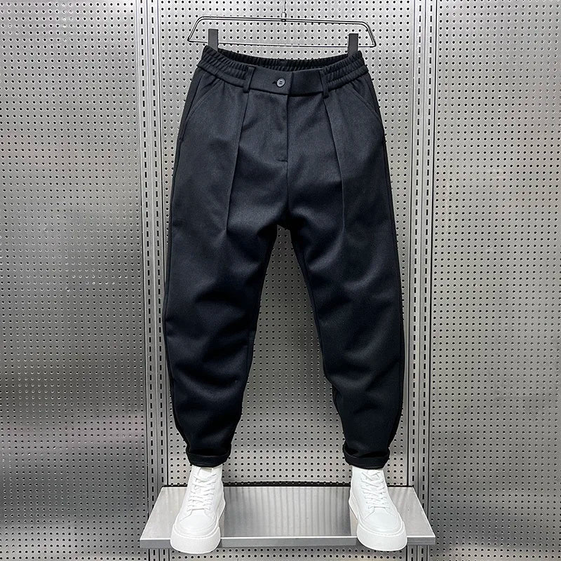 Matthew | Classic Textured-Look Pants